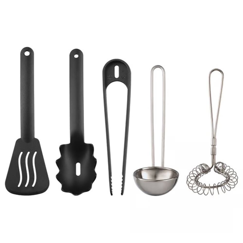 Mini Chef Mastery: IKEA DUKTIG 5-Piece Toy Utensil Set for Tiny Top Chefs